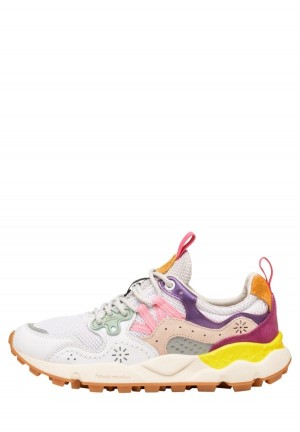 Adidasy Damskie Flower Mountain Yamano 3 Białe Fioletowe | JGP2853KJ