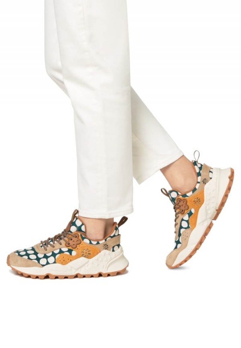 Adidasy Damskie Flower Mountain Kotetsu Beżowe Zielone | VBD6358SG