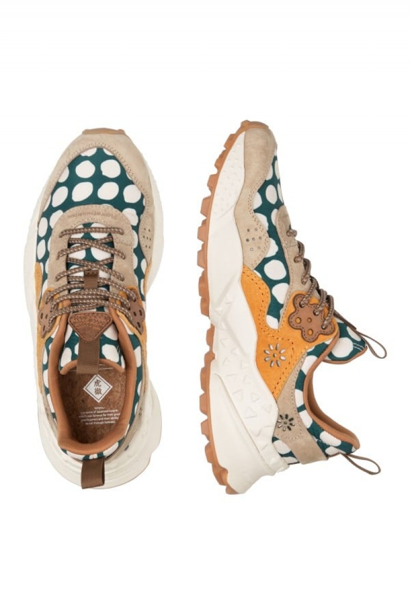 Adidasy Damskie Flower Mountain Kotetsu Beżowe Zielone | VBD6358SG