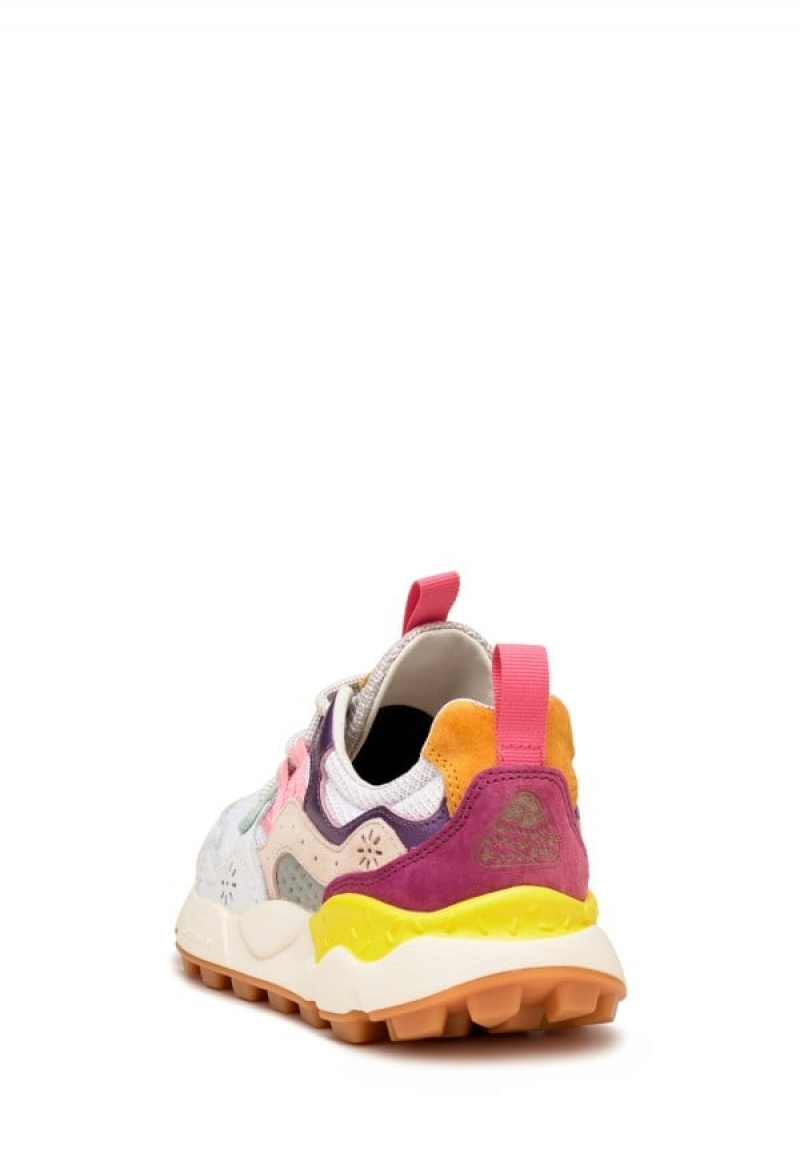 Adidasy Damskie Flower Mountain Yamano 3 Białe Fioletowe | JGP2853KJ