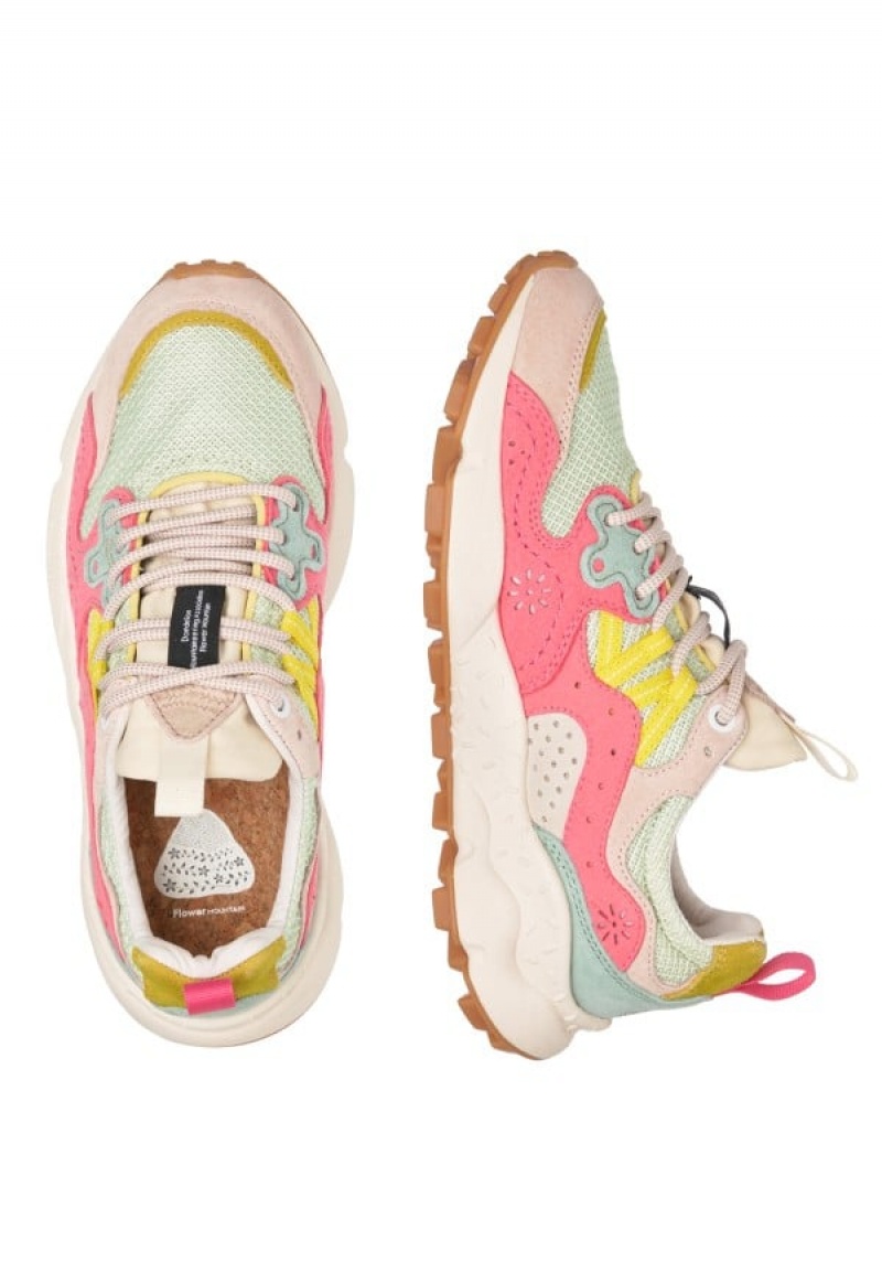 Adidasy Damskie Flower Mountain Yamano 3 Różowe Turkusowe | SYA979EB