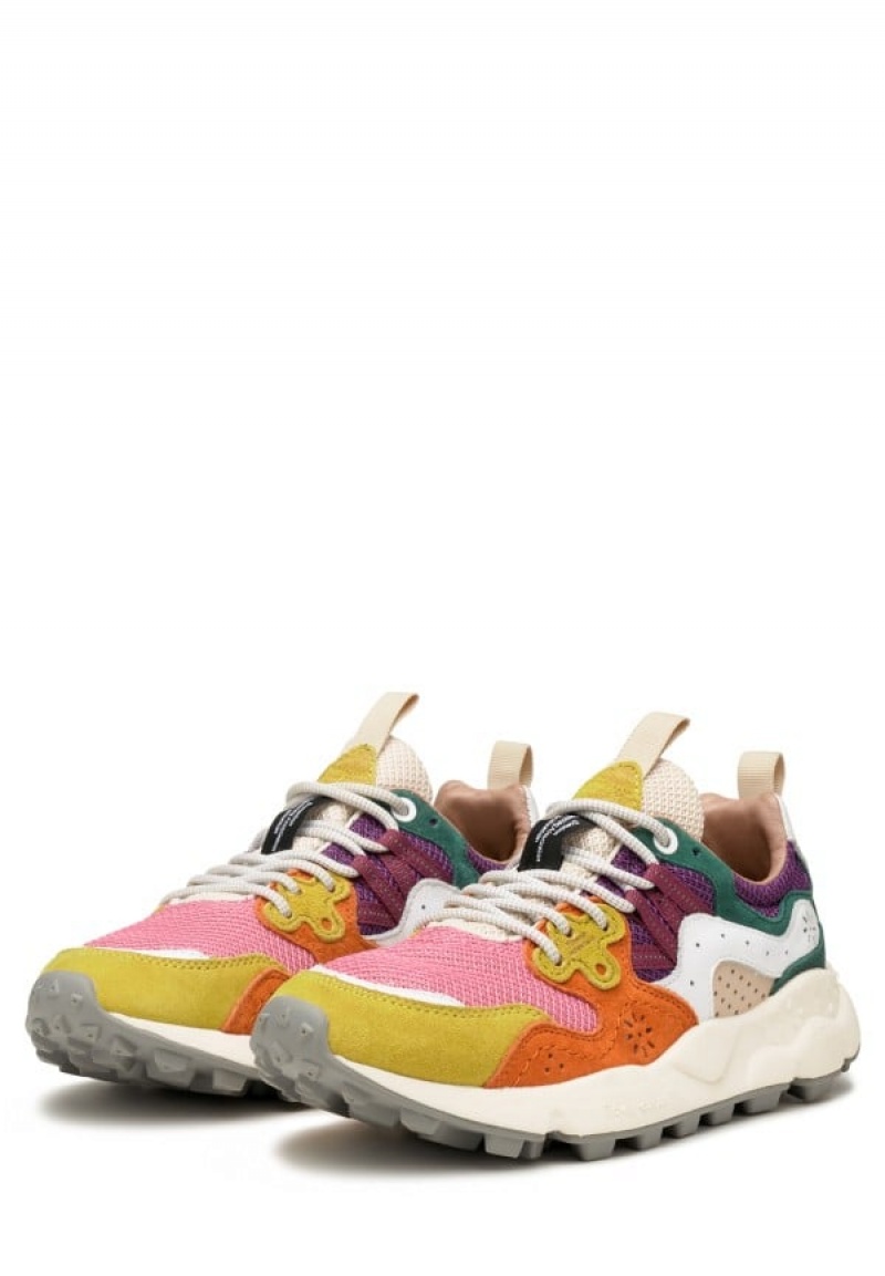 Adidasy Damskie Flower Mountain Yamano 3 Fuksja Żółte | HLS7344HE