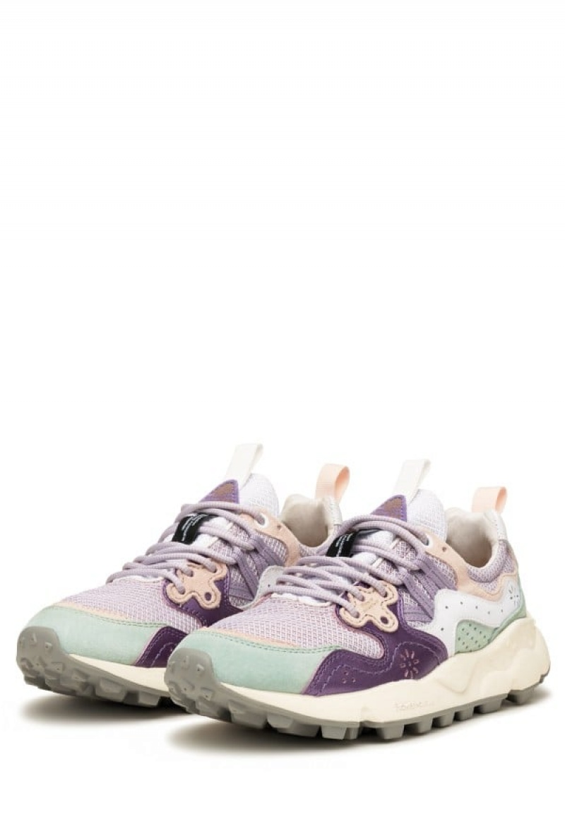 Adidasy Damskie Flower Mountain Yamano 3 Fioletowe Turkusowe | ZJS132ZT