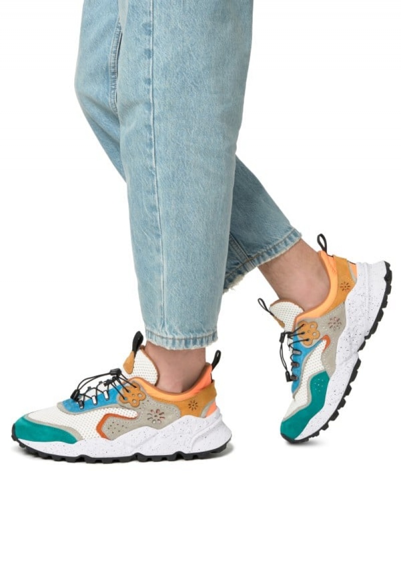 Adidasy Męskie Flower Mountain Kotetsu Hooks Białe Zielone | YUI3898LZ