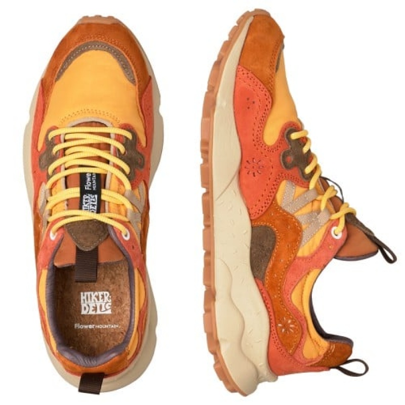 Adidasy Męskie Flower Mountain Yamano 3 Hkdelic Brązowe Pomarańczowe | NFO673VH