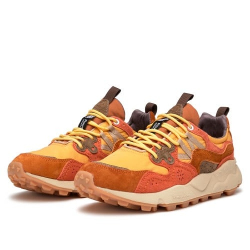 Adidasy Męskie Flower Mountain Yamano 3 Hkdelic Brązowe Pomarańczowe | NFO673VH