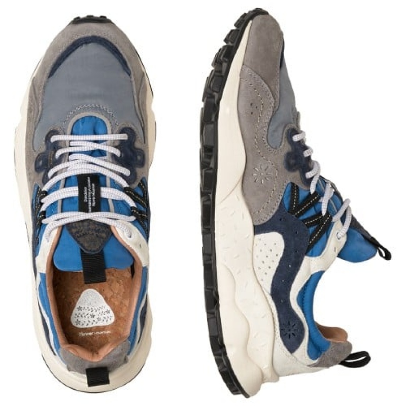 Adidasy Męskie Flower Mountain Yamano 3 Szare Granatowe Niebieskie | HKP7378YG