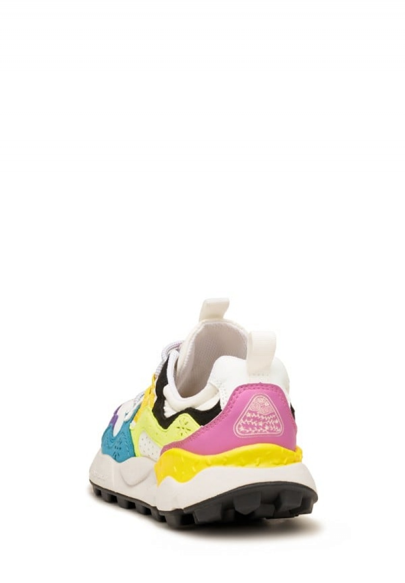 Adidasy Męskie Flower Mountain Yamano 3 Uni Białe Niebieskie Żółte | JDQ7630HF