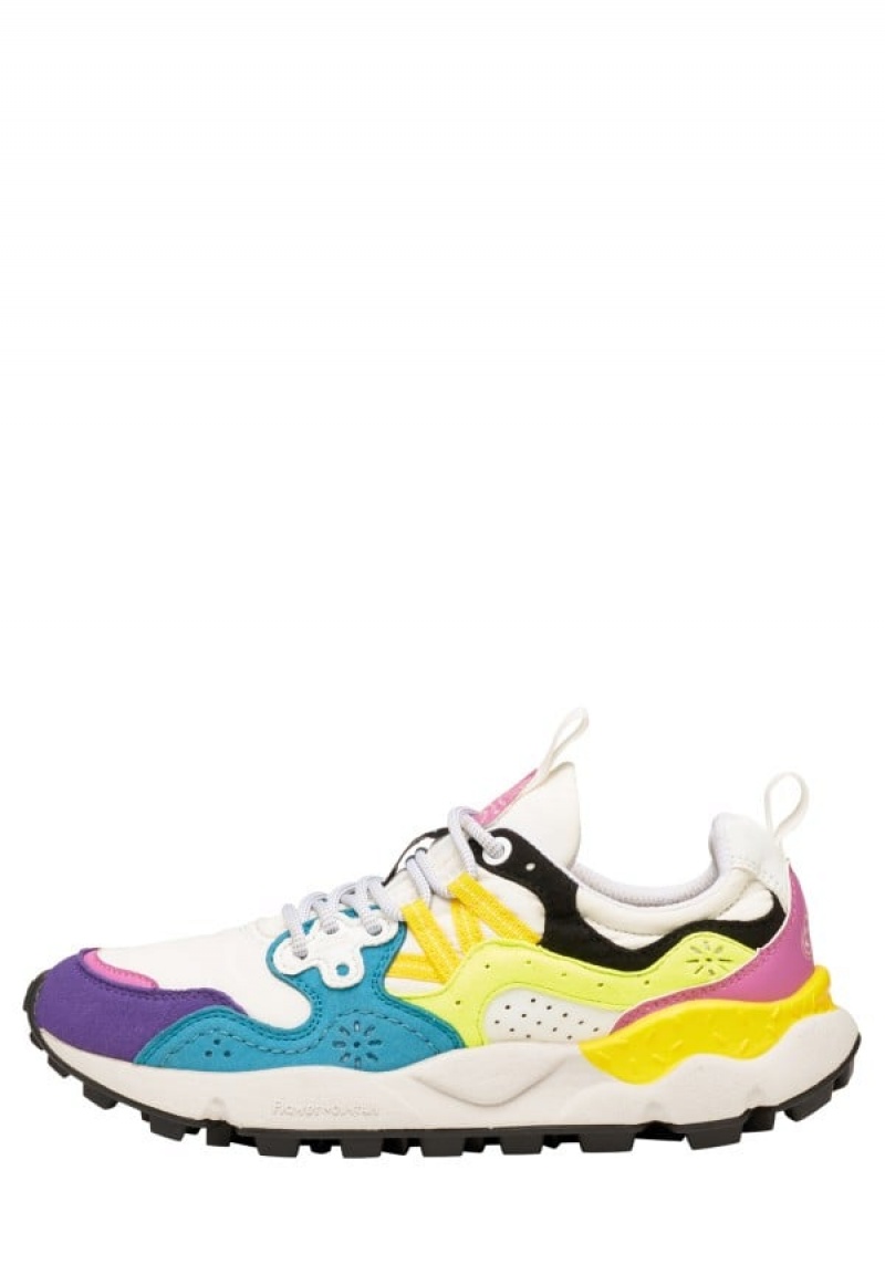 Adidasy Męskie Flower Mountain Yamano 3 Uni Białe Niebieskie Żółte | JDQ7630HF