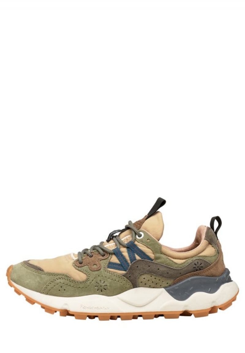 Adidasy Męskie Flower Mountain Yamano 3 Zielone Beżowe | FBO5529SK